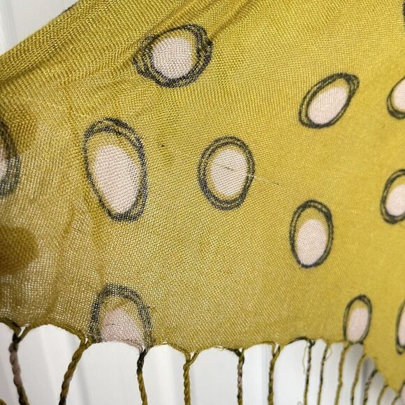 Women Viscose Fringed Scarf 68x26 In Multicolored - Picture 7 of 11